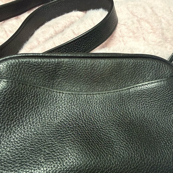 Black Leather Coach Crossbody Bag with Gold Hardware - Picture 2 of 8